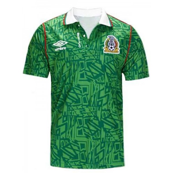 Mexico home retro jersey first soccer uniform men's football kit top shirt 1994